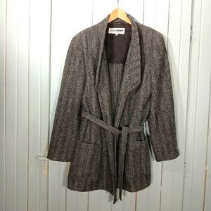 Vintage Donna Erre wool blend open front blazer/cardigan